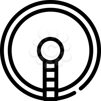 sewage treatment plant line icon vector. sewage treatment plant sign. isolated contour symbol black illustration