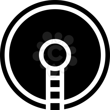 sewage treatment plant glyph icon vector. sewage treatment plant sign. isolated contour symbol black illustration