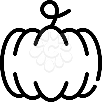 pumpkin vegetable line icon vector. pumpkin vegetable sign. isolated contour symbol black illustration