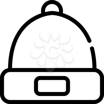 hat cap line icon vector. hat cap sign. isolated contour symbol black illustration