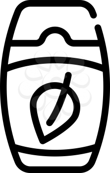 herbal shampoo line icon vector. herbal shampoo sign. isolated contour symbol black illustration