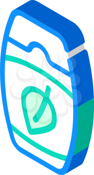 herbal shampoo isometric icon vector. herbal shampoo sign. isolated symbol illustration