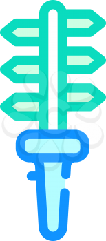 grass scissors color icon vector. grass scissors sign. isolated symbol illustration