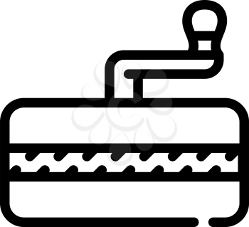 spice mill line icon vector. spice mill sign. isolated contour symbol black illustration