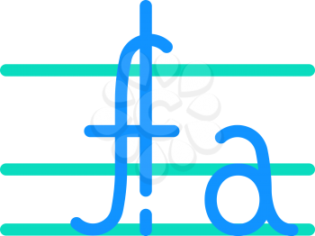 mathematical function color icon vector. mathematical function sign. isolated symbol illustration