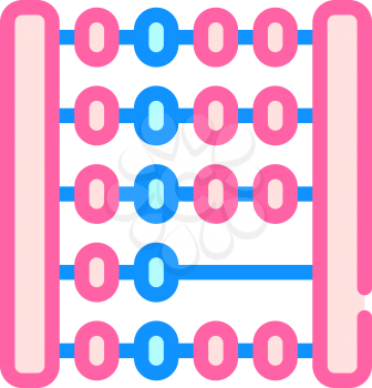 mathematics lesson color icon vector. mathematics lesson sign. isolated symbol illustration