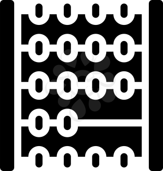 mathematics lesson glyph icon vector. mathematics lesson sign. isolated contour symbol black illustration