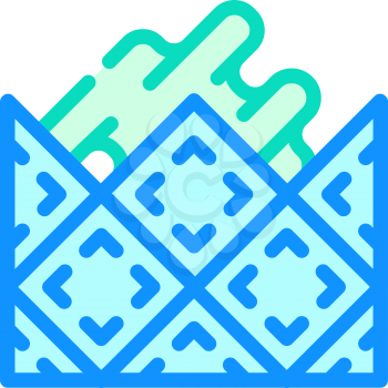 lay tiles color icon vector. lay tiles sign. isolated symbol illustration