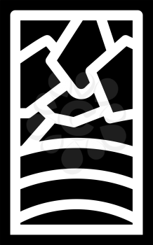 stained glass glyph icon vector. stained glass sign. isolated contour symbol black illustration