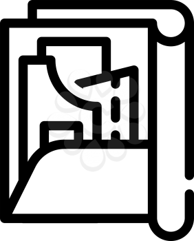 pattern set folder line icon vector. pattern set folder sign. isolated contour symbol black illustration