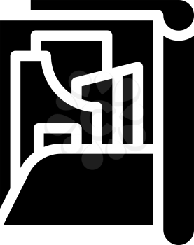 pattern set folder glyph icon vector. pattern set folder sign. isolated contour symbol black illustration