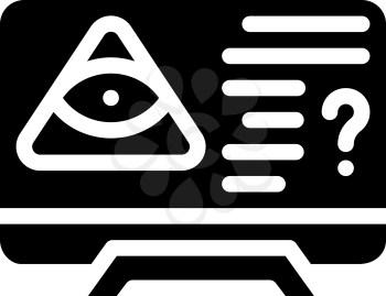 worldwide conspiracy of secret organizations glyph icon vector. worldwide conspiracy of secret organizations sign. isolated contour symbol black illustration