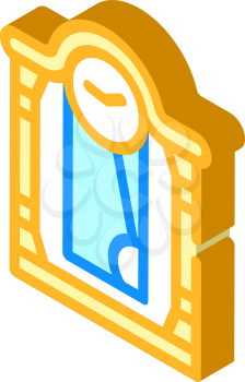 clock tool isometric icon vector. clock tool sign. isolated symbol illustration