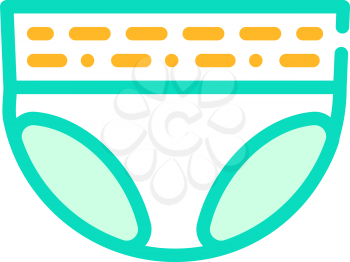diaper for old human color icon vector. diaper for old human sign. isolated symbol illustration