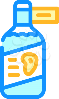 vinegar mango color icon vector. vinegar mango sign. isolated symbol illustration