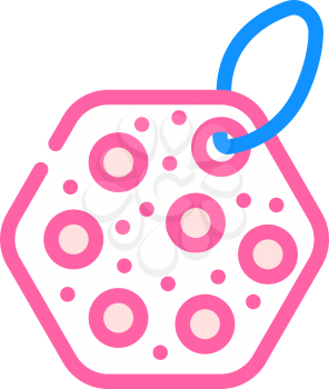 sponge callus remover color icon vector. sponge callus remover sign. isolated symbol illustration