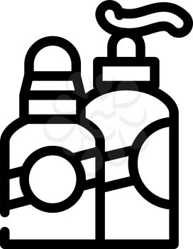 cosmetics callus remover line icon vector. cosmetics callus remover sign. isolated contour symbol black illustration