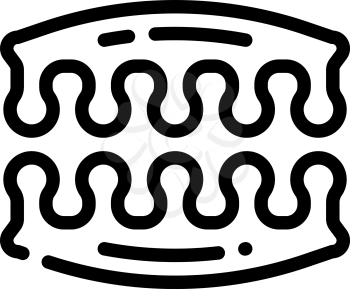 finger separator line icon vector. finger separator sign. isolated contour symbol black illustration