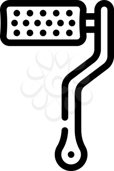 handle callus remover line icon vector. handle callus remover sign. isolated contour symbol black illustration