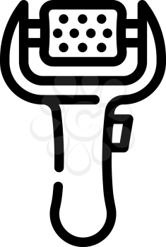 foot grooming tool callus remover line icon vector. foot grooming tool callus remover sign. isolated contour symbol black illustration