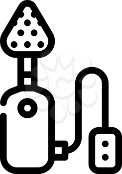 electronic callus remover device line icon vector. electronic callus remover device sign. isolated contour symbol black illustration