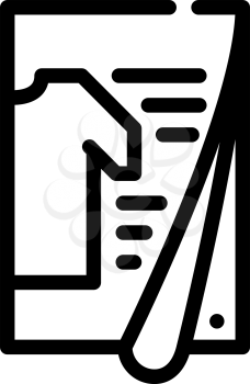 clothing catalog line icon vector. clothing catalog sign. isolated contour symbol black illustration
