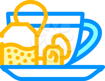 fat burning tea color icon vector. fat burning tea sign. isolated symbol illustration