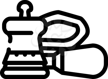 orbital sander tool line icon vector. orbital sander tool sign. isolated contour symbol black illustration