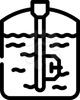 capacitive sensor line icon vector. capacitive sensor sign. isolated contour symbol black illustration