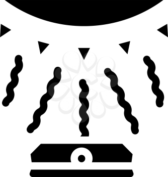 light sensor glyph icon vector. light sensor sign. isolated contour symbol black illustration