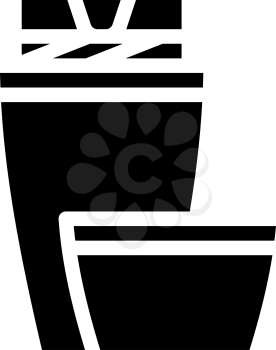thermos tool glyph icon vector. thermos tool sign. isolated contour symbol black illustration