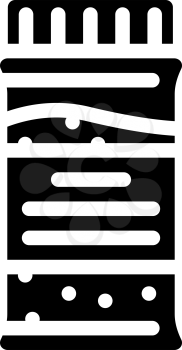 granulated tea bottle glyph icon vector. granulated tea bottle sign. isolated contour symbol black illustration