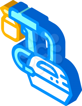 spray gun tool isometric icon vector. spray gun tool sign. isolated symbol illustration