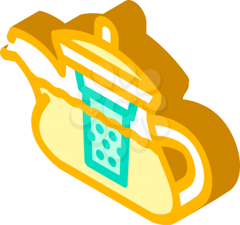 teapot for boiling tea isometric icon vector. teapot for boiling tea sign. isolated symbol illustration
