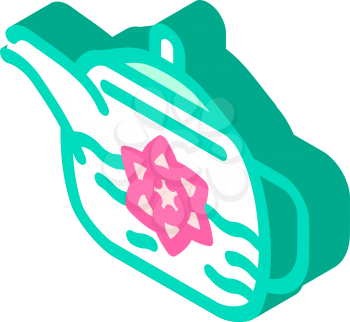 flower tea isometric icon vector. flower tea sign. isolated symbol illustration