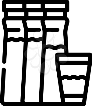 artificial food coloring line icon vector. artificial food coloring sign. isolated contour symbol black illustration