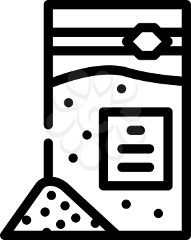 sodium benzoate line icon vector. sodium benzoate sign. isolated contour symbol black illustration