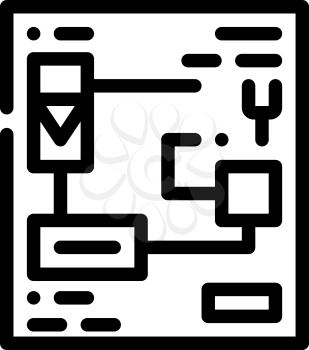 electrical circuits line icon vector. electrical circuits sign. isolated contour symbol black illustration