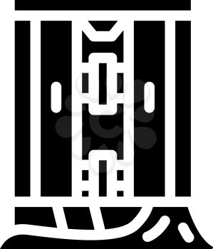 shower repair glyph icon vector. shower repair sign. isolated contour symbol black illustration
