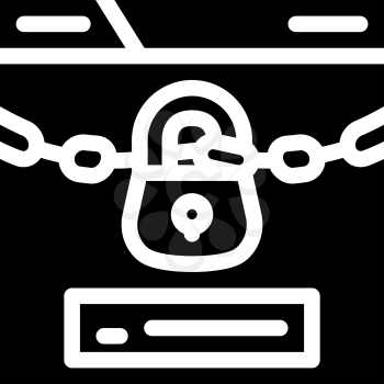 password lock glyph icon vector. password lock sign. isolated contour symbol black illustration