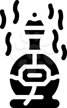perfume scent glyph icon vector. perfume scent sign. isolated contour symbol black illustration