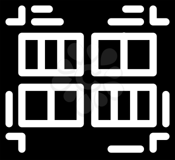prefabricated printing catalogs glyph icon vector. prefabricated printing catalogs sign. isolated contour symbol black illustration