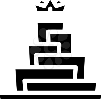 growth for be king glyph icon vector. growth for be king sign. isolated contour symbol black illustration