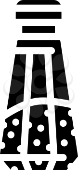 salt in salt shaker glyph icon vector. salt in salt shaker sign. isolated contour symbol black illustration