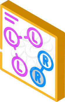 dance scheme isometric icon vector. dance scheme sign. isolated symbol illustration