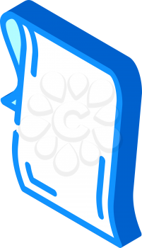 napkin for dancer isometric icon vector. napkin for dancer sign. isolated symbol illustration