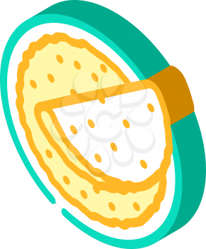 pancakes dessert isometric icon vector. pancakes dessert sign. isolated symbol illustration