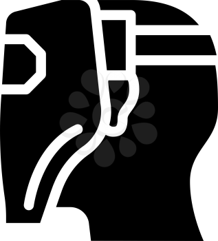 worker welder glyph icon vector. worker welder sign. isolated contour symbol black illustration