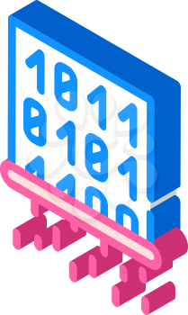 data deletion isometric icon vector. data deletion sign. isolated symbol illustration