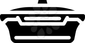 vacuum lunchbox glyph icon vector. vacuum lunchbox sign. isolated contour symbol black illustration